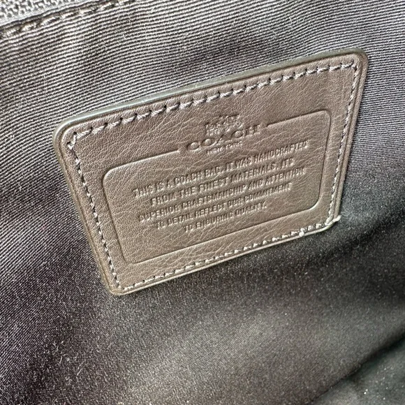 Coach Business Brown Leather Laptop Bag